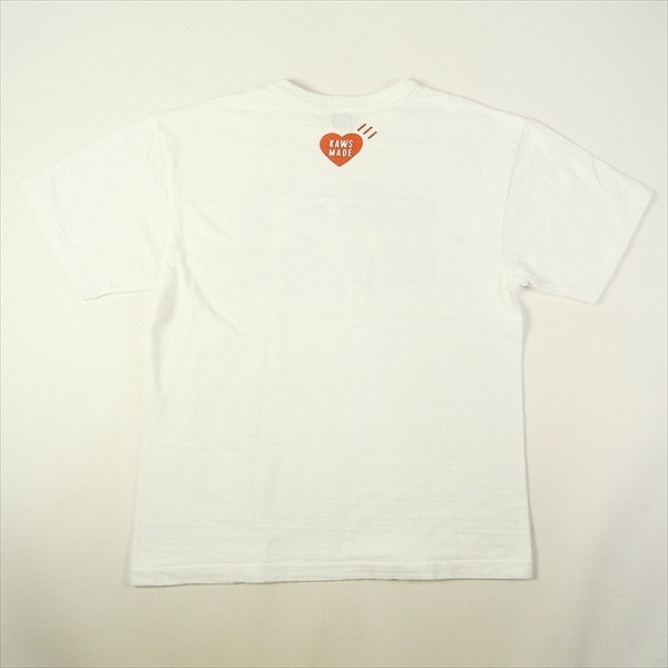 HUMAN MADE ヒューマンメイド ×KAWS T-Shirt #3 KAWSMADE LOGO Tシャツ 白 Size 【L】 【中古品-良い】 20739809_画像2