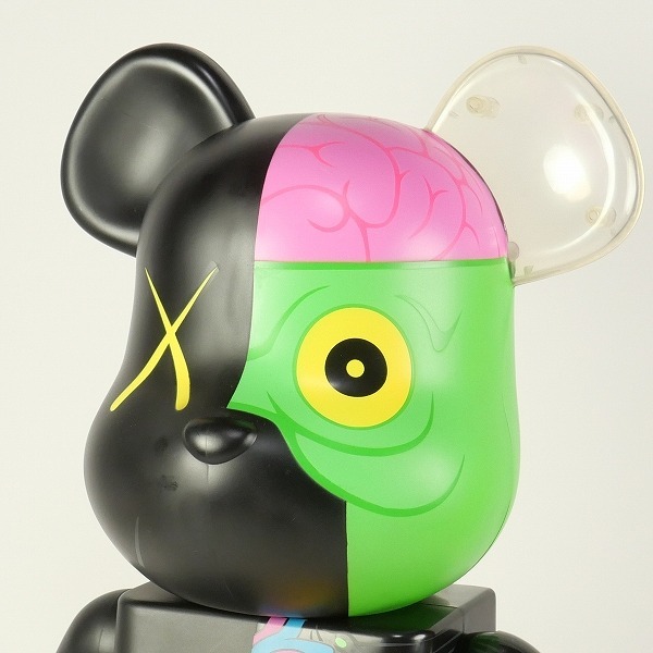 KAWS Kaws ×MEDICOM TOY BE@RBRICK 1000% COMPANION human body model Bearbrick black Size [ free ] [ secondhand goods - is good ] 20739300