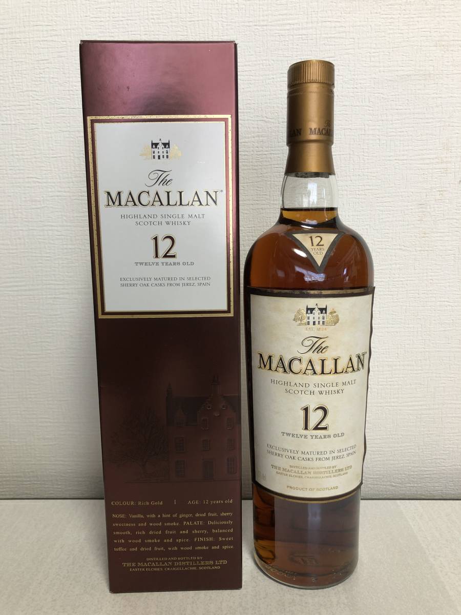 古酒・旧商品】ザ・マッカラン 12年 The MACALLAN シェリーオーク 