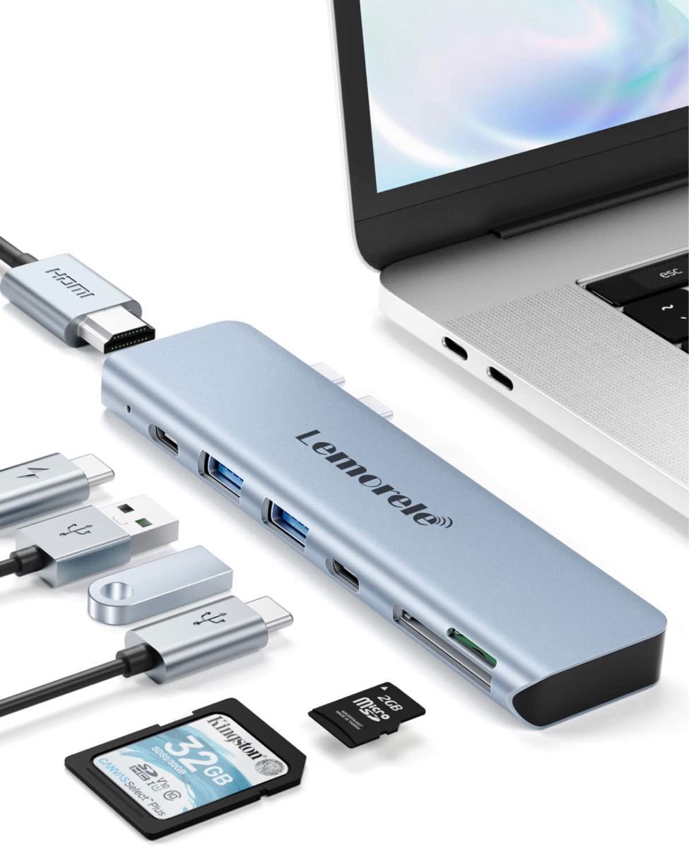 USB C ハブ　Type-C SD  TFカードリーダー 高速データ転送 MacBook Pro