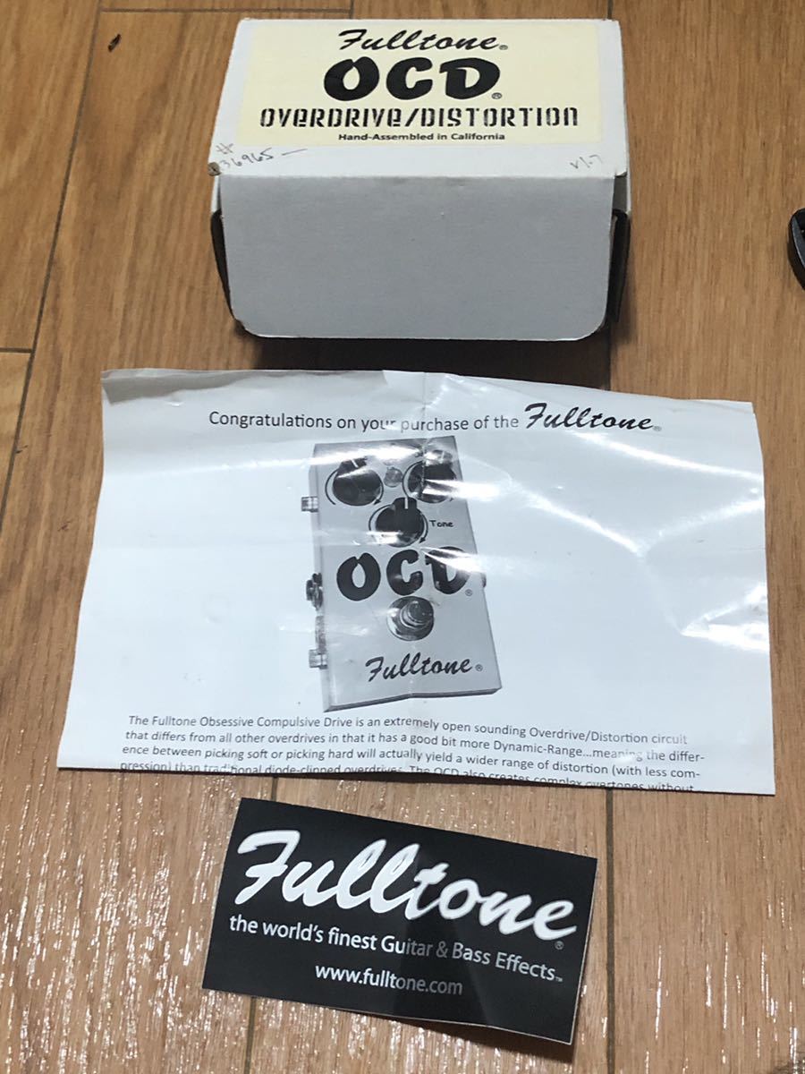 53%OFF!】【53%OFF!】Fulltone OCD Ver 1.7 オーバードライブ 器材