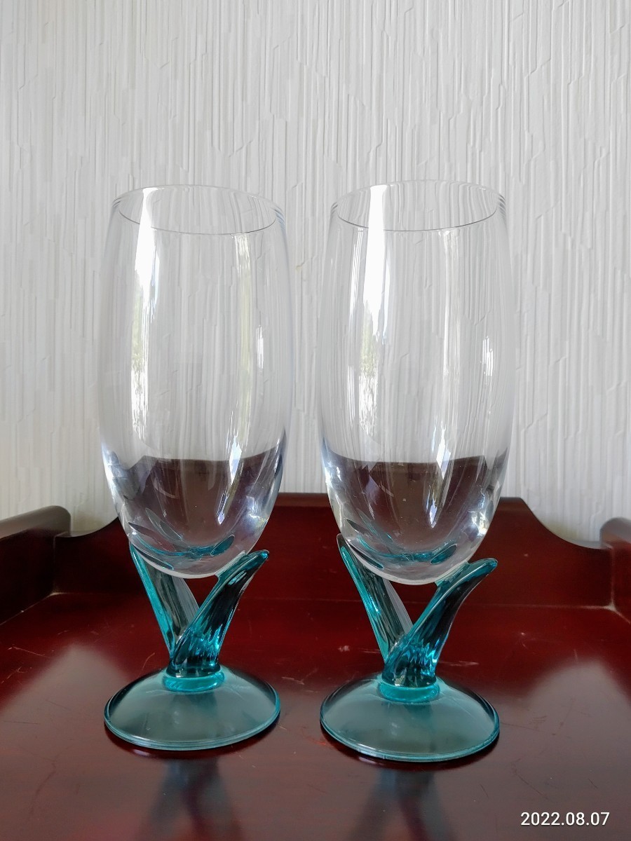 グラス   2個セット   昭和レトロ   アルコールグラス