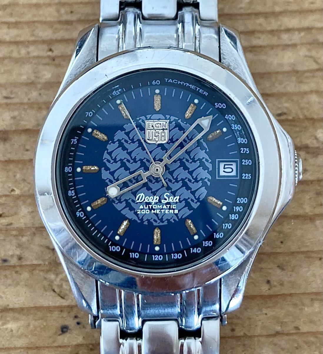 Yahoo!オークション - 【自動巻稼働】ELGIN エルジン Deep Sea