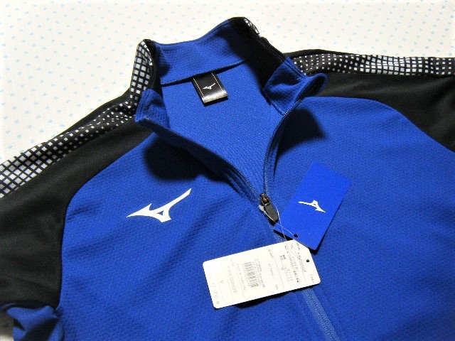  Mizuno MIZUNO training for high performance full Zip jacket * mesh jersey blue color size M. sweat speed ./ stretch function regular price 8,690 jpy 