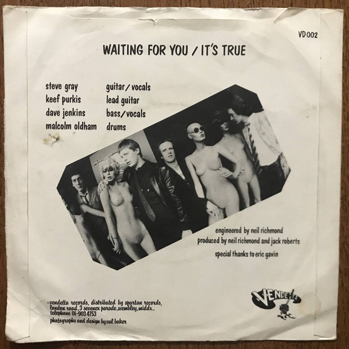 試聴可 70's punk/power pop パンク天国 The Meanies-Waiting For You UKオリジナル盤_画像2