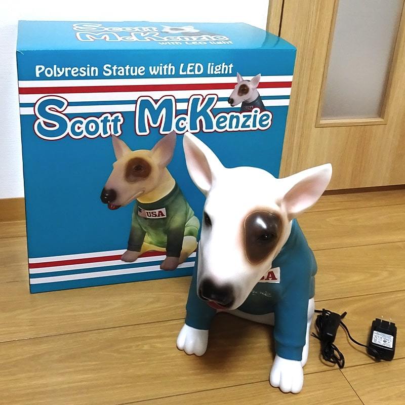 LEDライト 犬 置物 ネオン インテリア ヴィンテージ 可愛い Statue with LED LIGHT レトロ アメリカン USA DOG イヌ 雑貨 かわいい_画像5