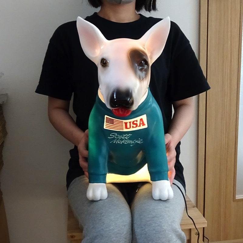 LEDライト 犬 置物 ネオン インテリア ヴィンテージ 可愛い Statue with LED LIGHT レトロ アメリカン USA DOG イヌ 雑貨 かわいい_画像6