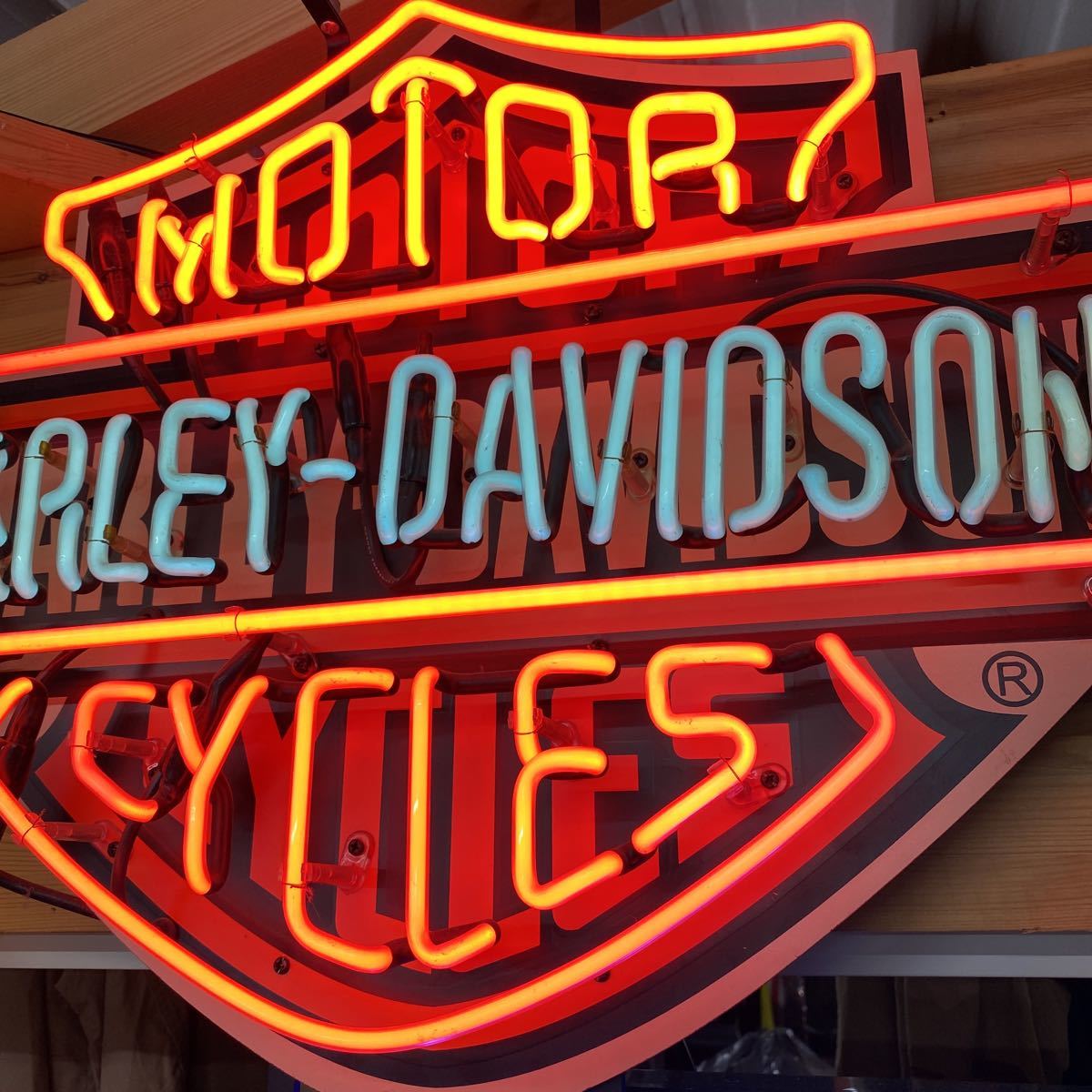 超格安価格 本物ネオン管 HARLEY-DAVIDSON ハーレーダビットソンネオンサイン ハーレーダビッドソンネオンサイン Harley