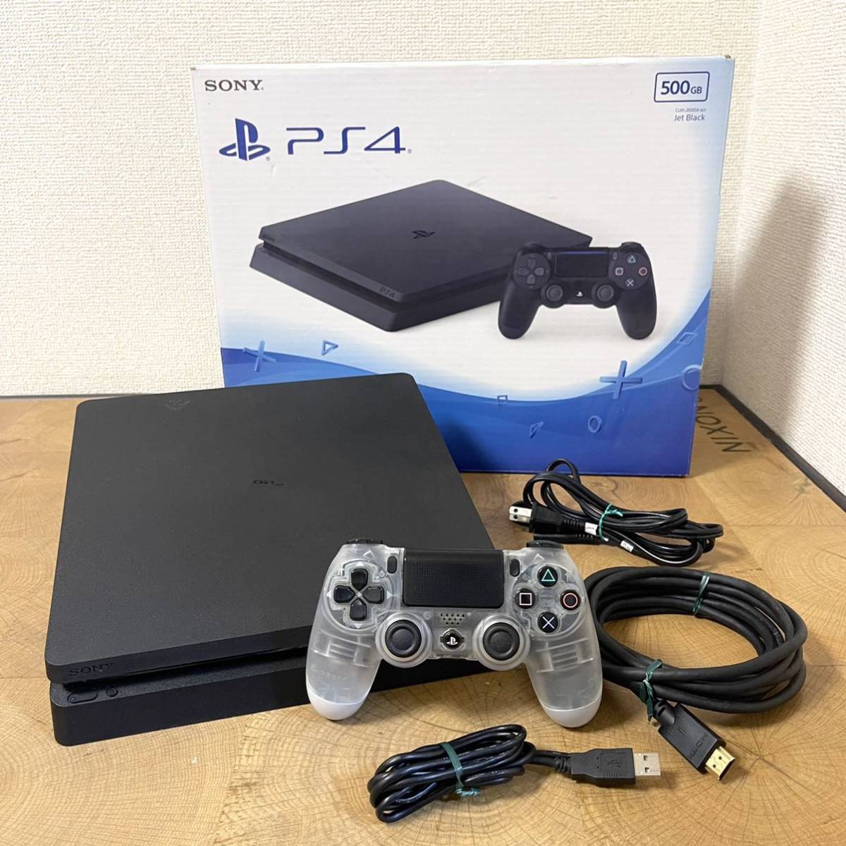 初期化済 プレイステーション4/プレステ4/PS4 本体+スケルトン