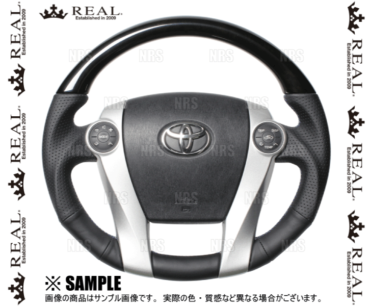 REAL レアル プレミアム (ブラックウッド/ブルー×シルバーユーロステッチ)　メビウス　ZVW41N　2013/4～ (30-BS-BKW_画像1