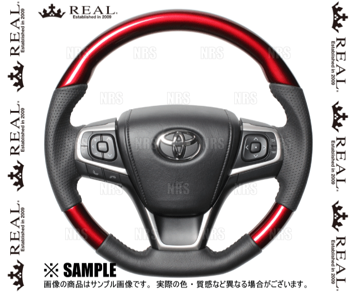 REAL レアル オリジナル (パールレッド/ブラックステッチ)　アルティス ハイブリッド　AVV50N　2014/9～2017/7 (R80-RDW-BK