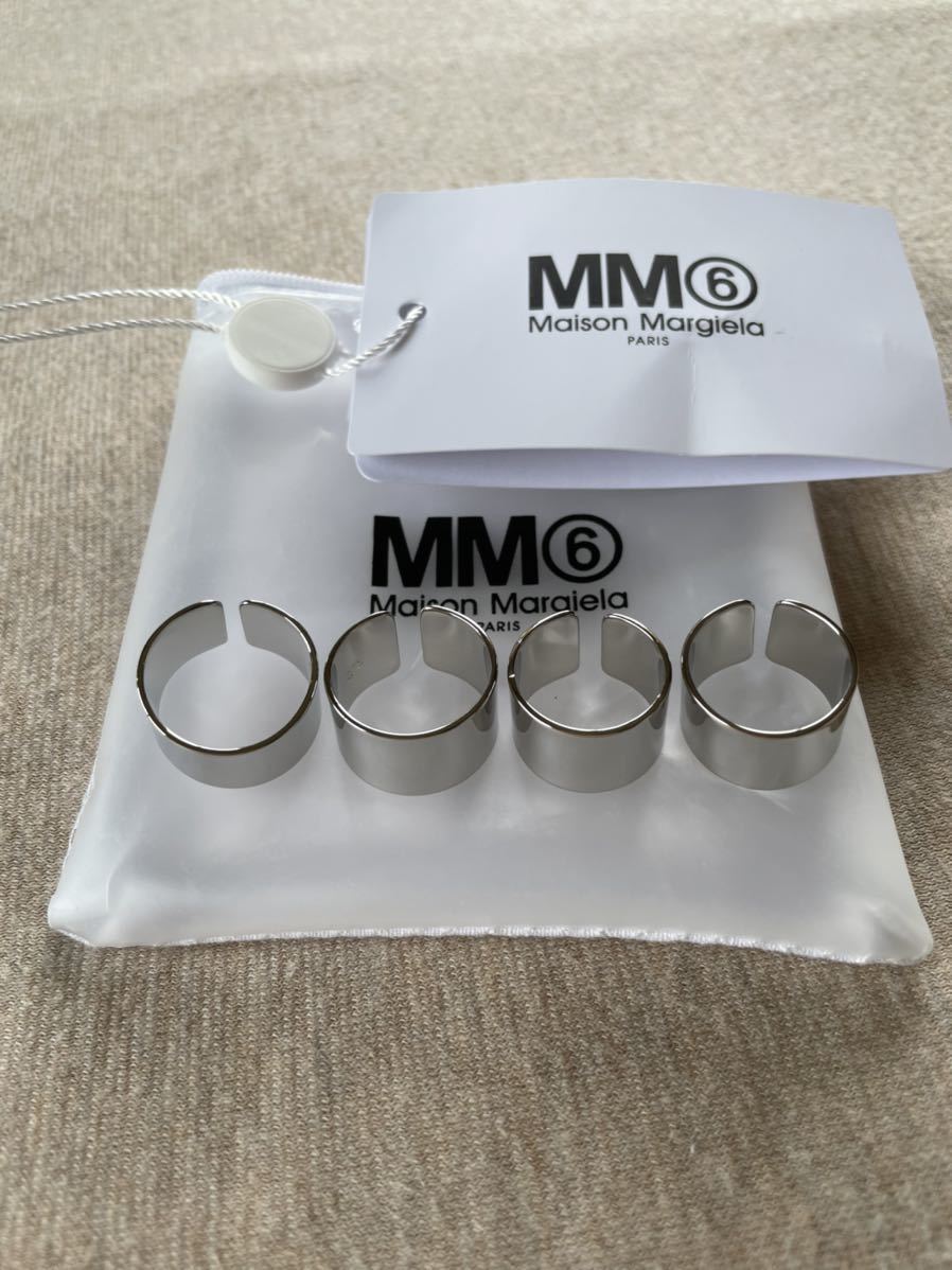 22SS新品3 メゾンマルジェラ MM6 4連リング 指輪 今期 size 3 M Maison ...