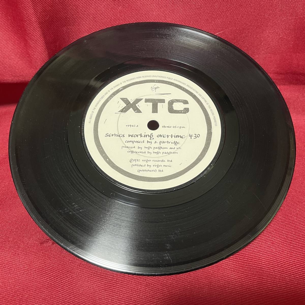 ◆UKorg7”s!◆XTC◆SENSES WORKING OVERTIME◆_画像6