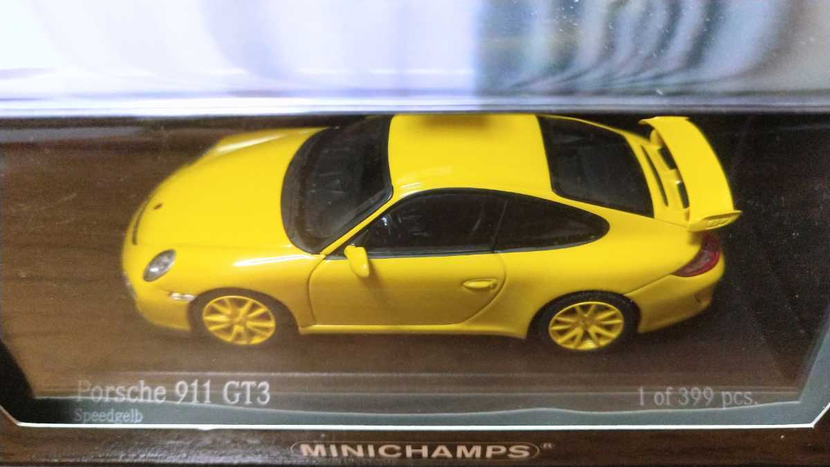  стоимость доставки 350 иен редкий Minichamps 400068022 1/43 Porsche 911 GT3 (997 II) 2009 желтый W/ желтый колесо z ограниченный выпуск 399 шт. ②