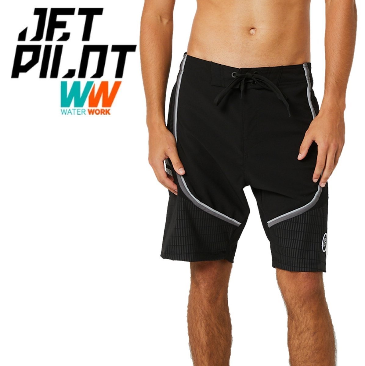 ジェットパイロット JETPILOT 2023 ボードパンツ 送料無料 フル プロ 3.0 メンズ ボードショーツ S22902 ブラック/ブラック 32 海パン