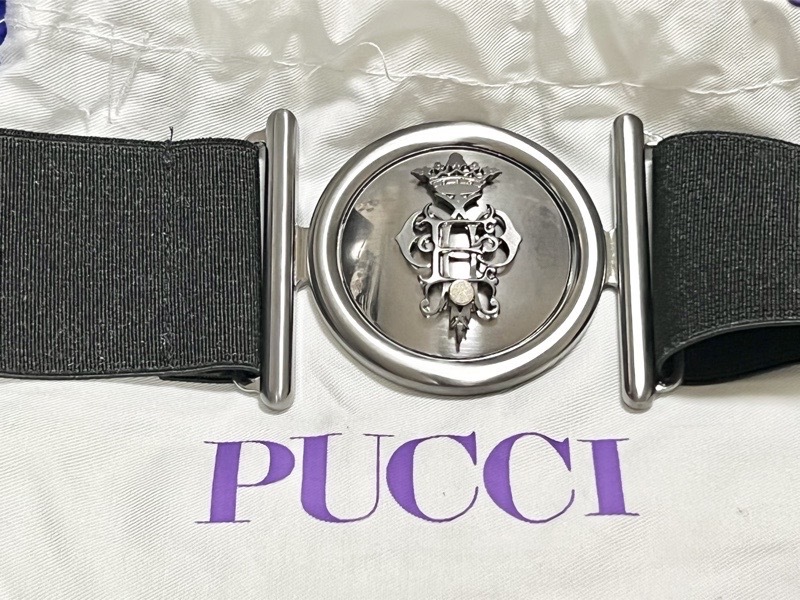 EMILIO PUCCI Emilio Pucci общий рисунок пуховик голубой size 40 ремень имеется женский 06YB05 стандартный товар 