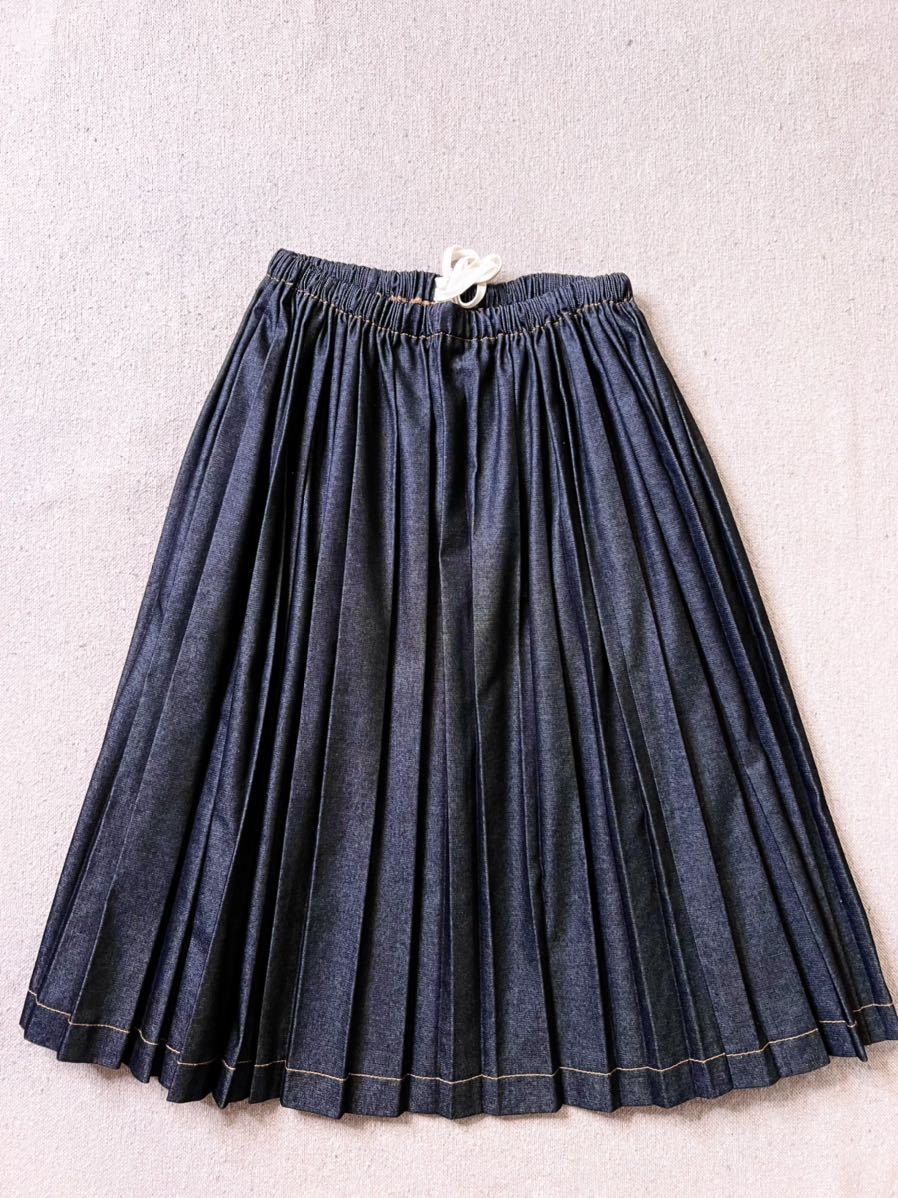 tricot COMME des GARCONS デニムプリーツスカート ギャザー tricot COMME des GARCONS デニムプリーツスカート ギャザー