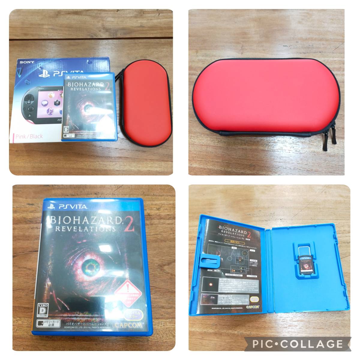 [動作確認済] 美品 PlayStation Vita Pink Black ピンク ブラック PCH-2000 ZA15 wi-fiモデル おまけ付き