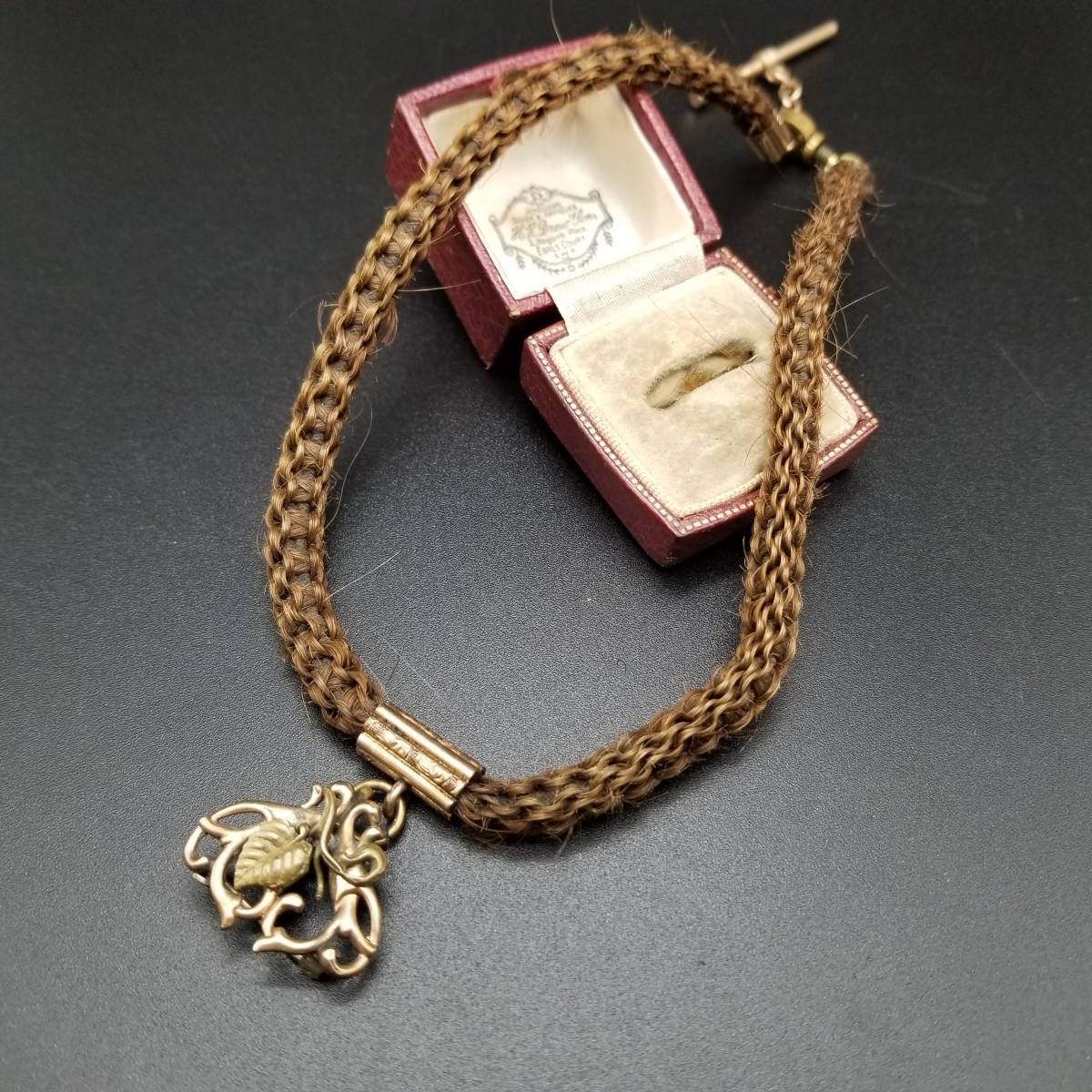 1900年頃 米国 アンティーク ヴィクトリア ローズゴールド 金張り