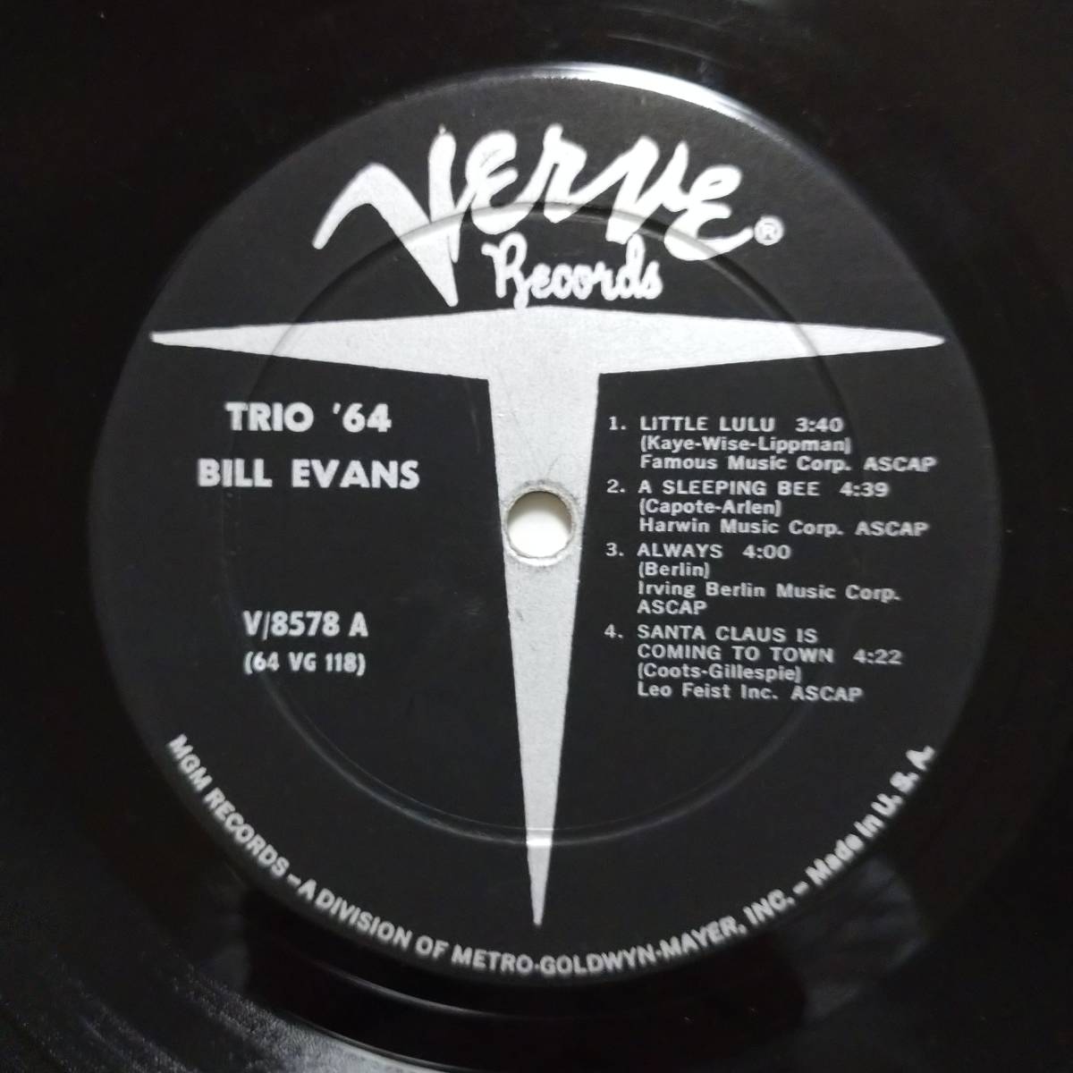 EVANS 64』 『TRIO オリジナル盤 【LP】ビル・エヴァンス BILL - www 