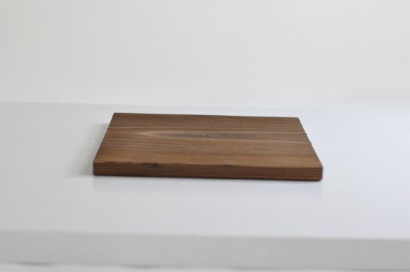  roasting Japanese cedar. . board 13 angle rug length 13cm× width 13cm rug 13cm angle 