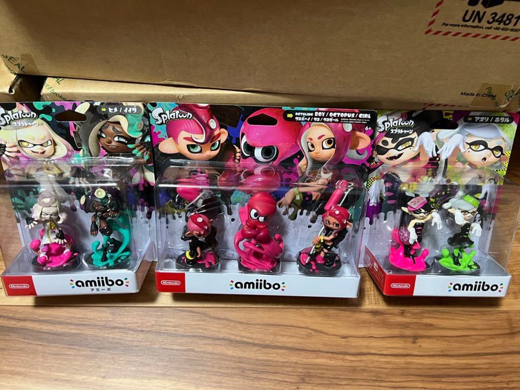 新品未開封amiibo タコ タコガール タコボーイ トリプルセット