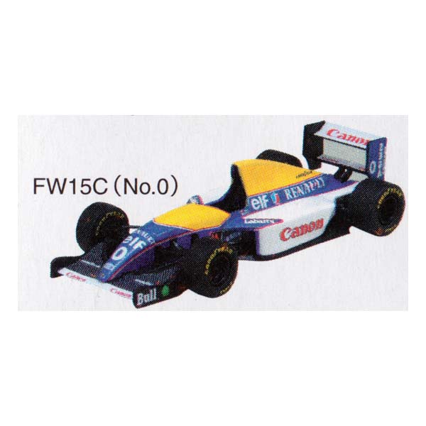アオシマ 1/64 WILLIAMS F1GP ウィリアムズミニカーコレクション Canon Williams FW15C 1993(No.0) 模型 ミニカー_画像1