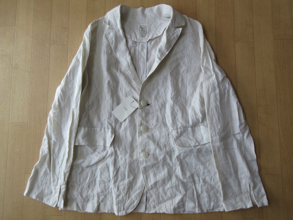  made in Japan Urban Research door z French linen jacket eggshell white series flax 100% URBAN RESEARCH DOORS tailored linenHEMPhemp