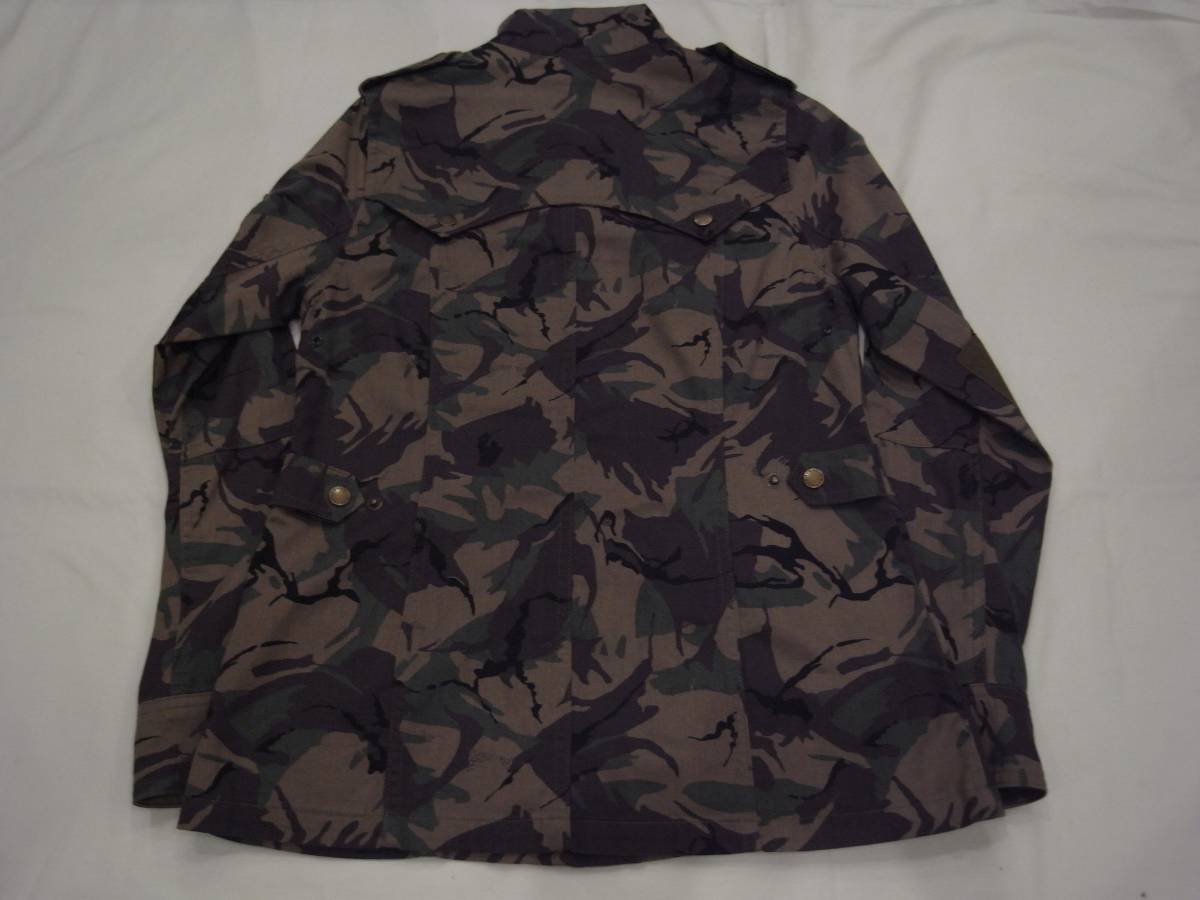 セール 新品 未使用 BARBOUR バブアー バブァー カモフラ レディース 迷彩ジャケット camouflage 国内正規品 綿100 コットン レア エルボ_画像3