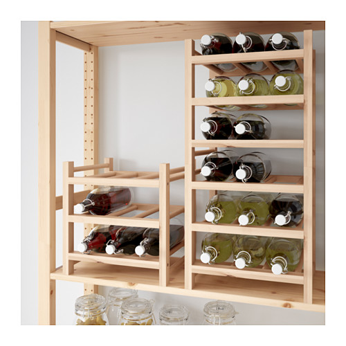 * IKEA Ikea * HUTTENf ton wine rack 9ps.@ for, natural wood < wine rack ..... possible to use 33×34×30 cm>2h