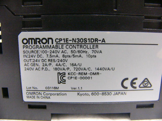 Yahoo!オークション - ☆動作保証☆ OMRON PLC CP1E-N30S1DR