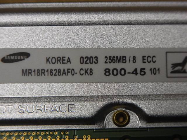 #Samsung PC800-45-256M/8 ECC 2 pieces set ( total 512M)#(RM007)