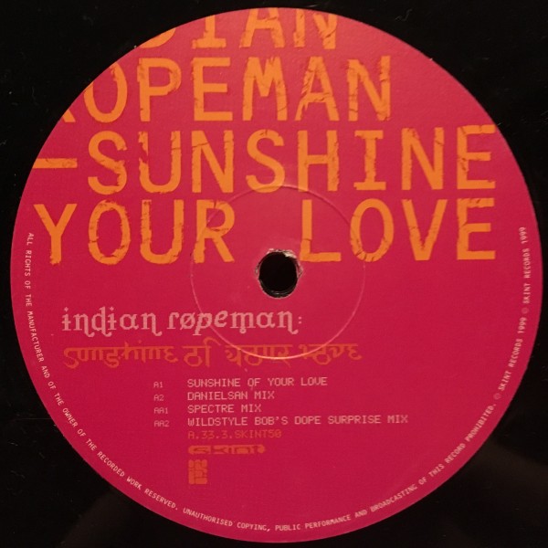 Indian Ropeman / Sunshine Of Your Love_画像2