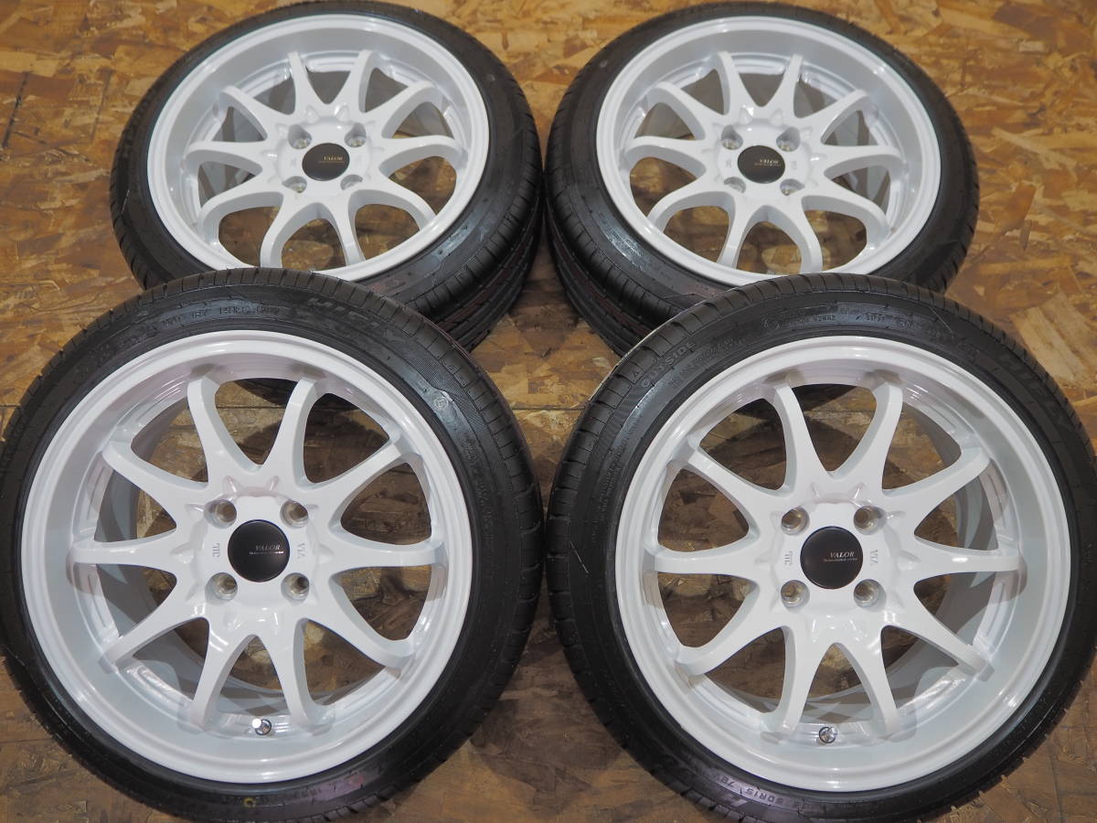 最新アイテム 軽量 165 55R15 7J 30 4H100 新品 人気 深リム 逆ゾリ 1台