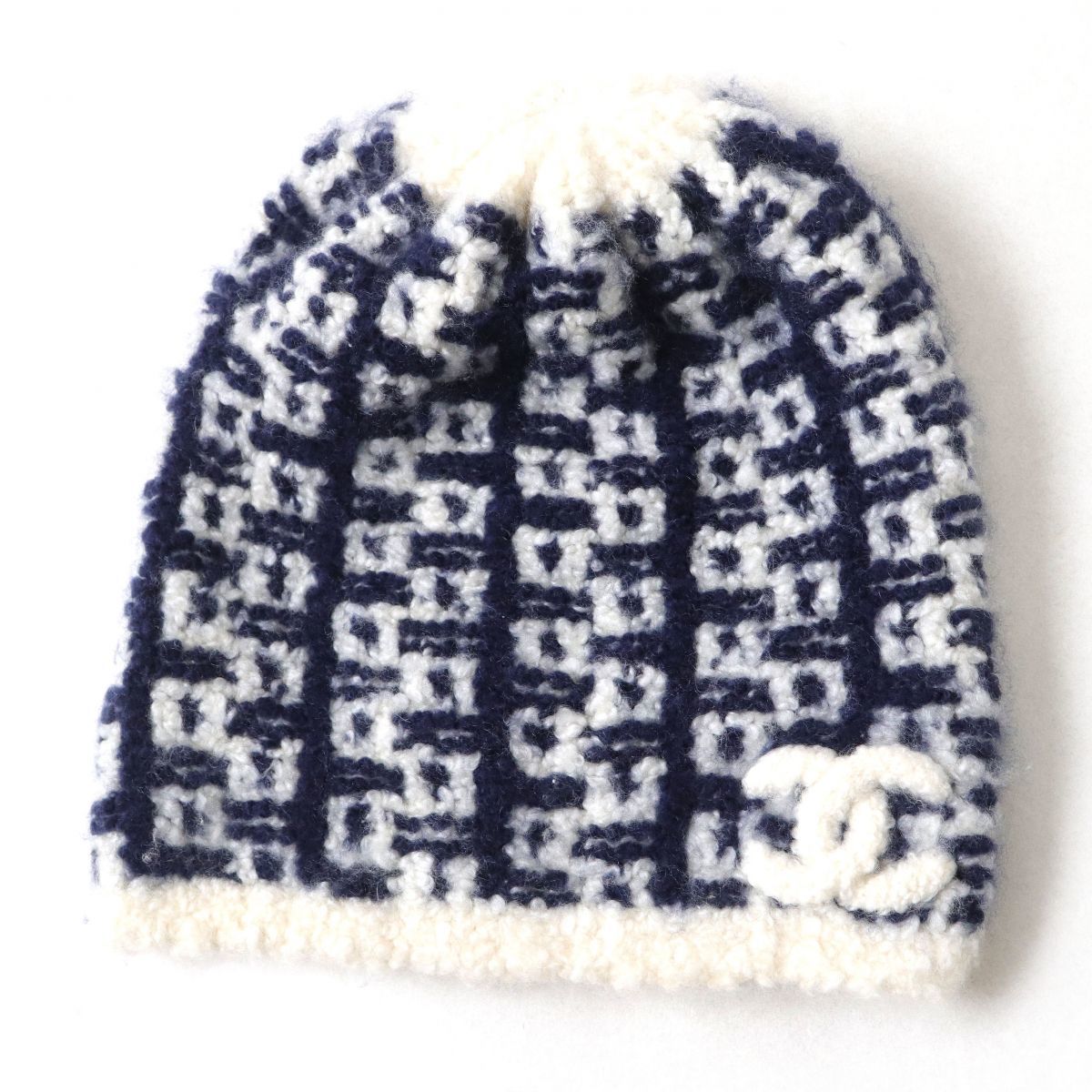 極美品◇CHANEL シャネル 18B ココマーク×総柄デザイン シルク混
