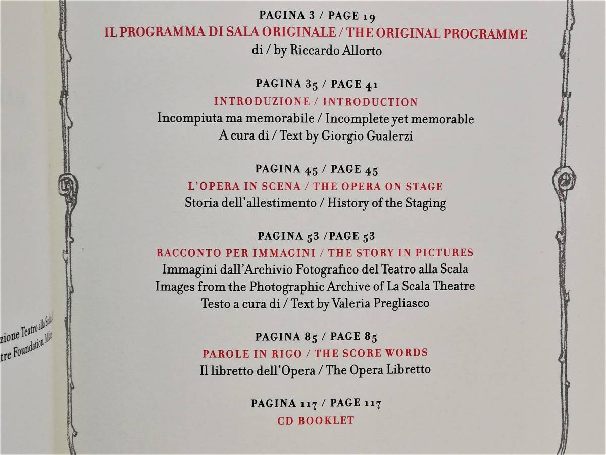 Teatro alla Scala Memories 1964 Turandot Tourane точка Puccinipchi-ni ska la сиденье 1964 название .CD Booklet