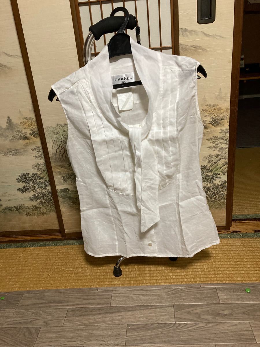 きれい 極美品CHANEL シャネル ノースリーブ タートルネックセーター