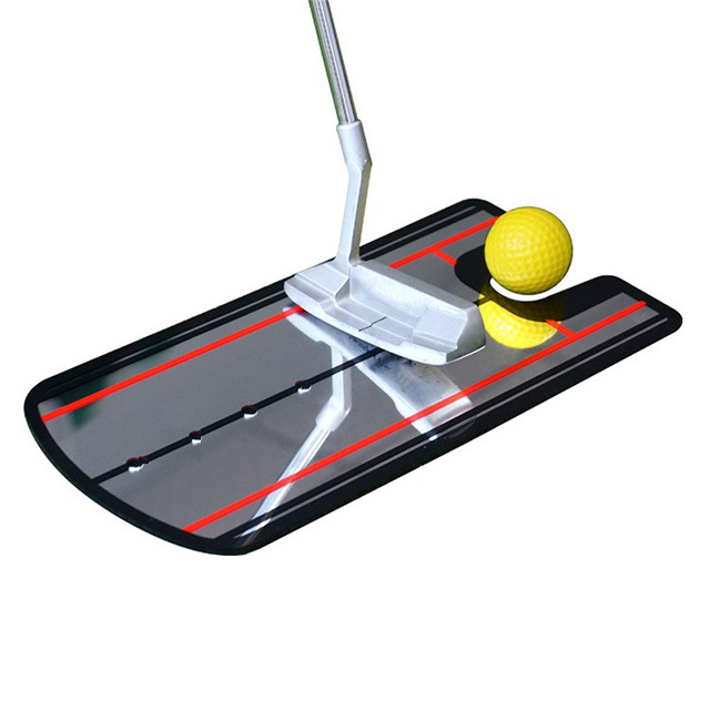 パターミラー 器具 ゴルフ パター 練習 トレーニング ストローク フォームチェック パッティング マット スイング 上達 姿勢 目線 _画像1
