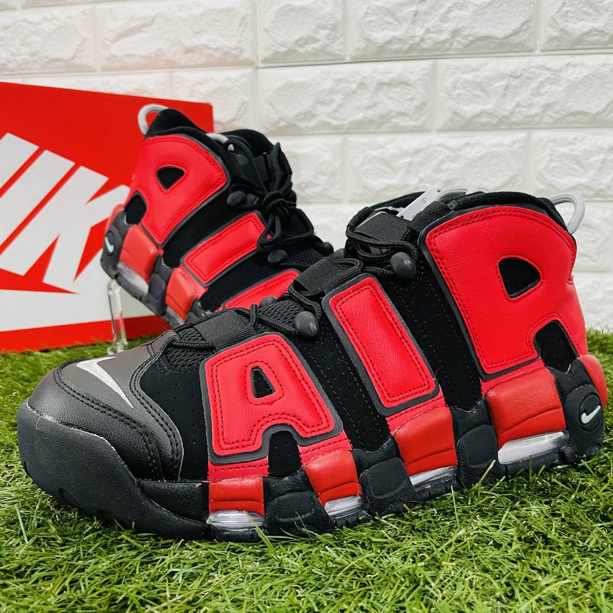 即決 ナイキ エア モア アップテンポ '96 NIKE AIR MORE UPTEMPO '96 モアテン 黒赤青 29.0cm 送料込み DJ4400-001_画像2