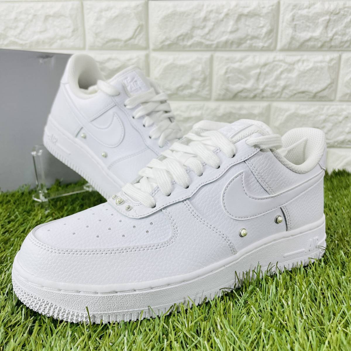 可愛すぎるフェミニンデザイン♪ Nike Air Force 1 ホワイト GS 23.5cm