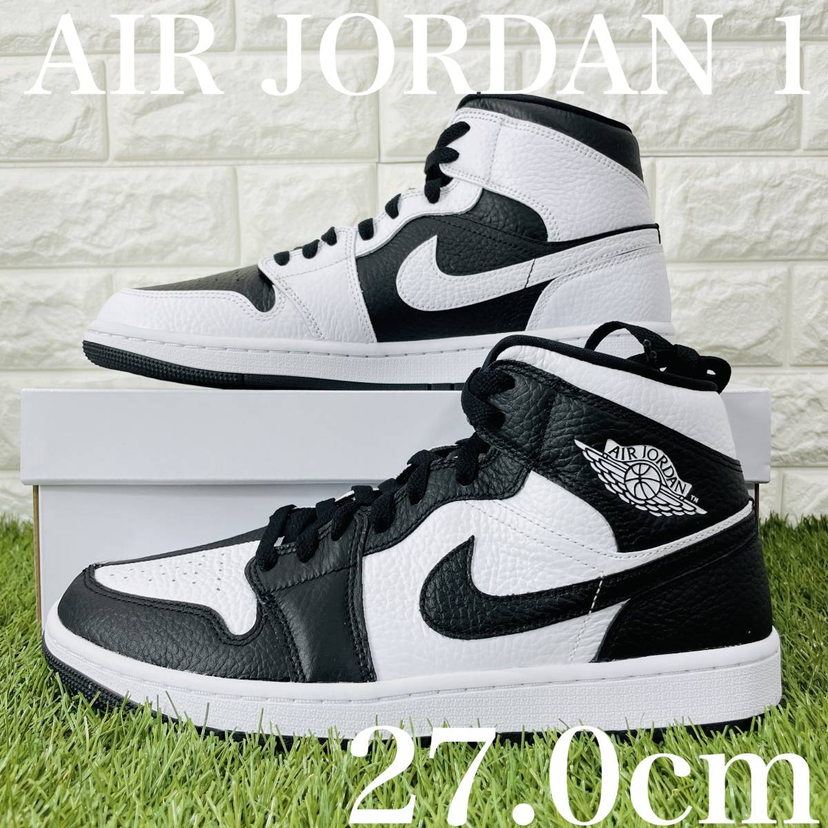 即決 ナイキ ウィメンズ エア ジョーダン 1 ミッド SE オマージュ NIKE WMNS AIR JORDAN 1 MID AJ1 白黒 27.0cm 送料込み DR0501-101_画像1