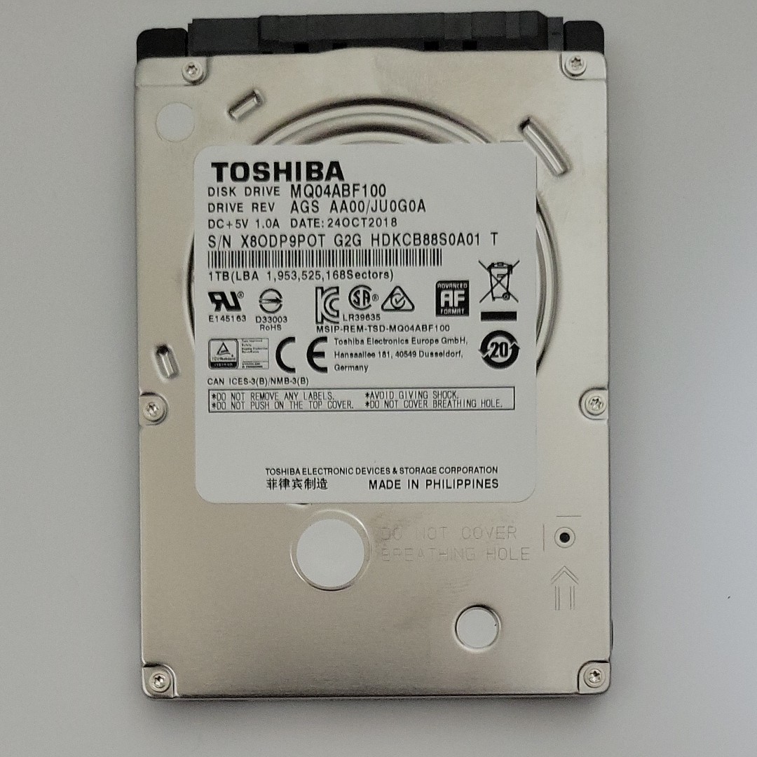 PS4 Pro 1TB 純正HDD 2 5インチ 東芝｜Yahoo!フリマ（旧PayPay