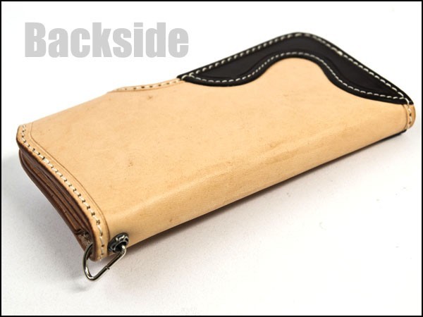 アウトレット godane イタリアンサドルレザー 長財布 1001TAN / W1016 コインコンチョ_画像3