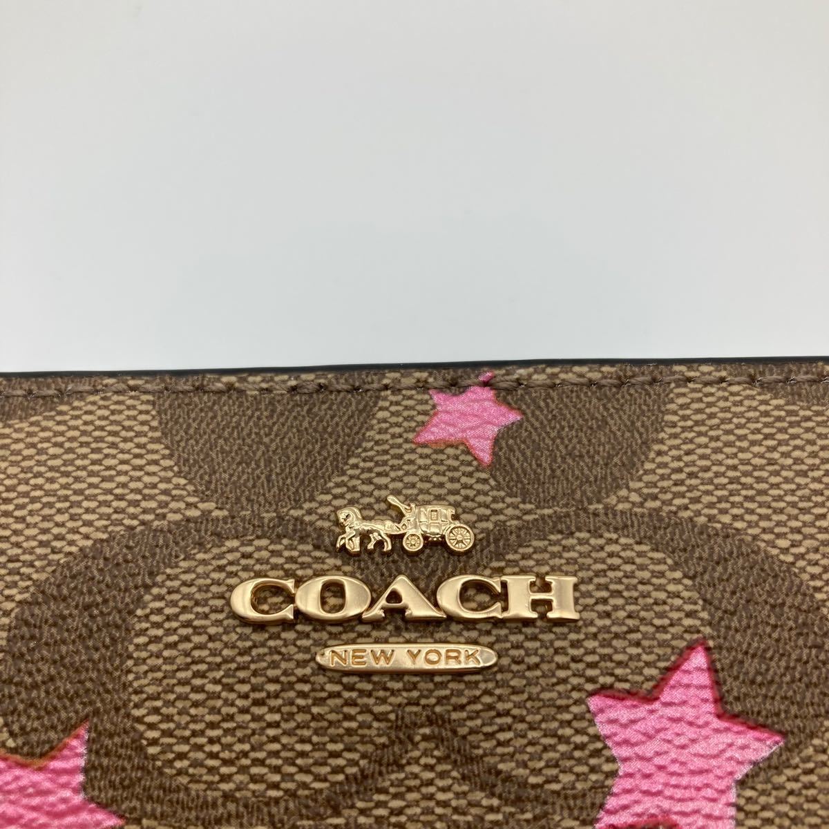 フリーポケ】 COACH - コーチ 財布 折り財布 星 スター シグネチャーの