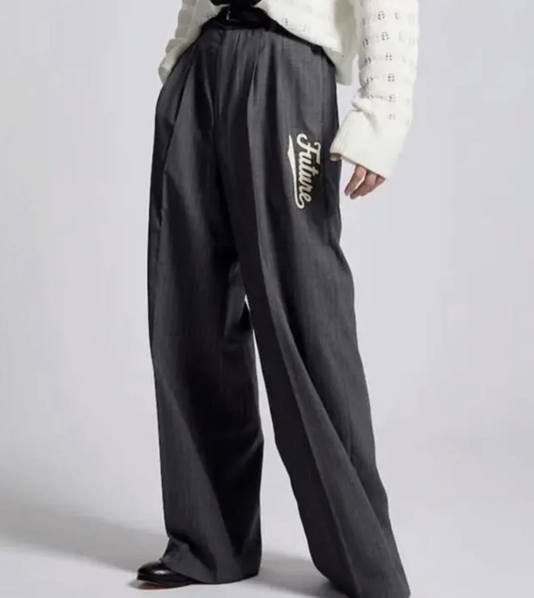 MASU FUTURE WIDE TROUSERS GRAY 44-