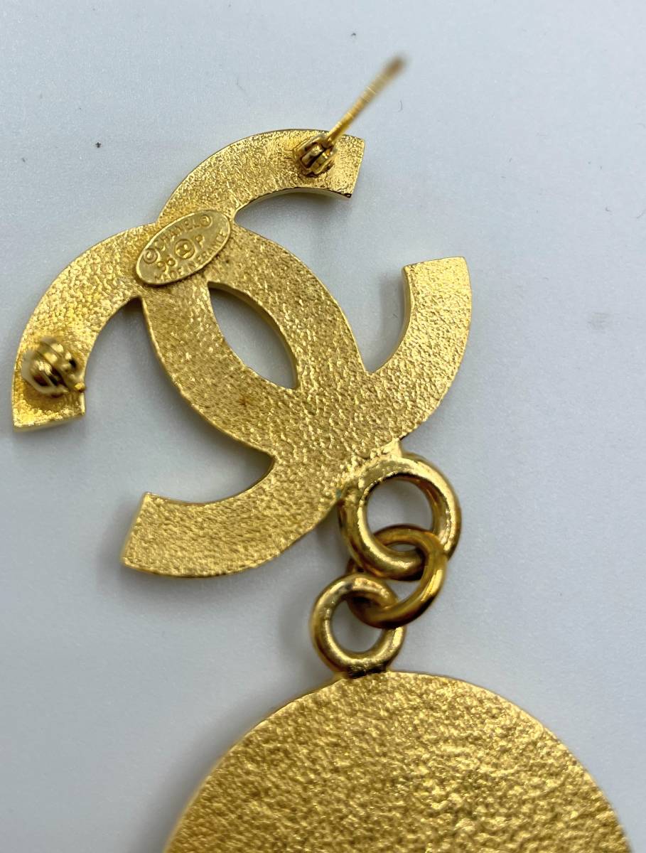 鑑定済 超美品 ヴィンテージ レア シャネル CHANEL ブローチ ゴールド
