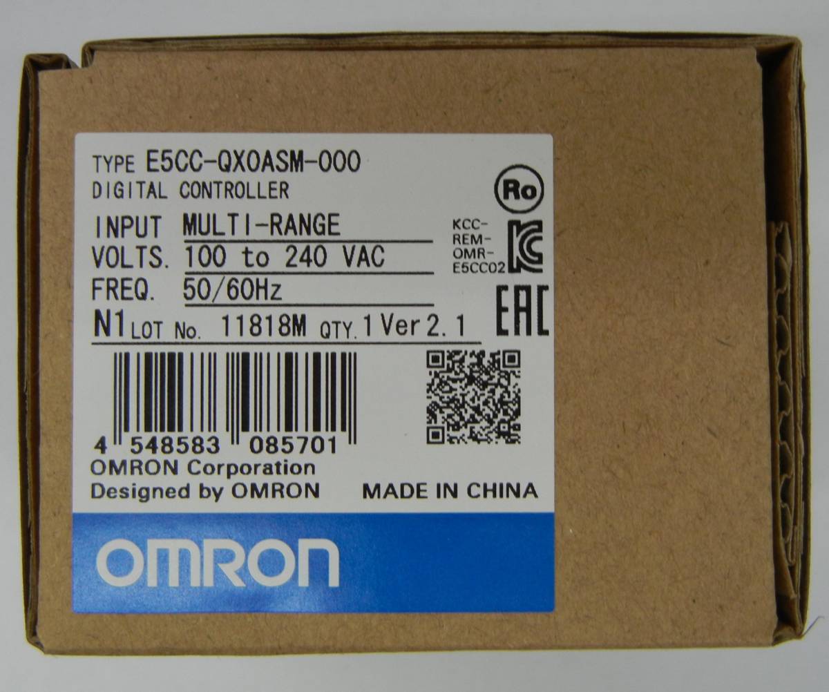 新品 OMRON オムロン 温度調節器 温調器 E5CC-QX0ASM-000 電圧出力（SSR駆動用）の画像2