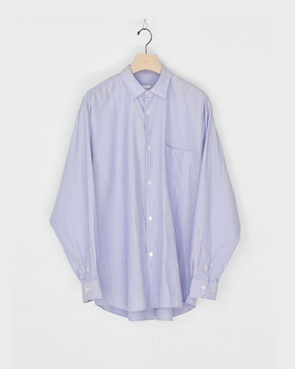 comoli shirt コモリシャツ 22aw SAX STRIPE 3 | labiela.com