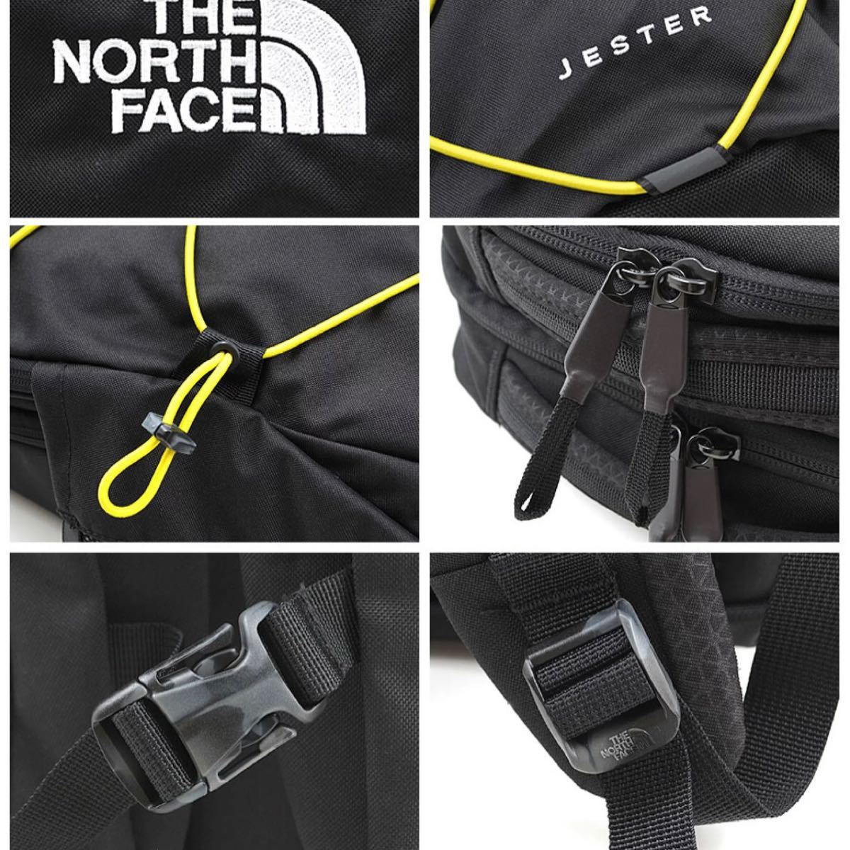 THE NORTH FACE ノースフェイス リュック ジェスター デイパック NF0A3VXF JESTER ブラック イエロー