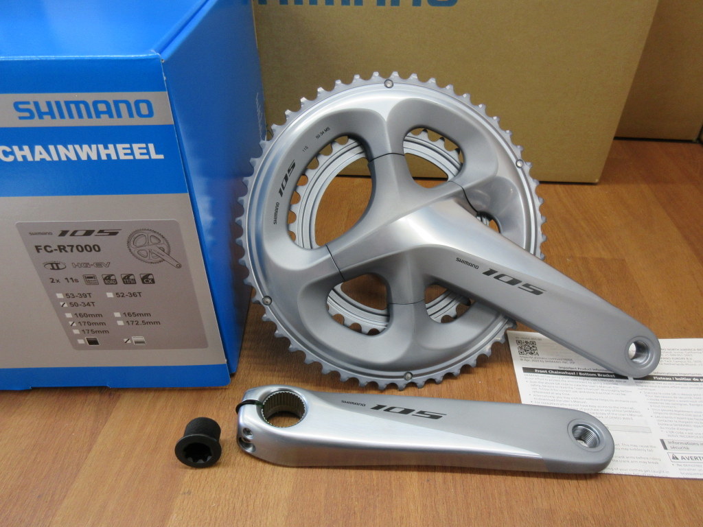 新品未使用 FC-R7000 シマノ 105 170mm 50-34T ブラック | comonuevo